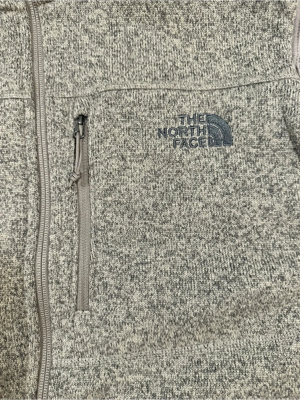 The North Face Men's Brown Zip-Up Fleece Vest